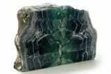 Polished Purple, Blue, and Green Fluorite Bookends - Mexico #335271-1